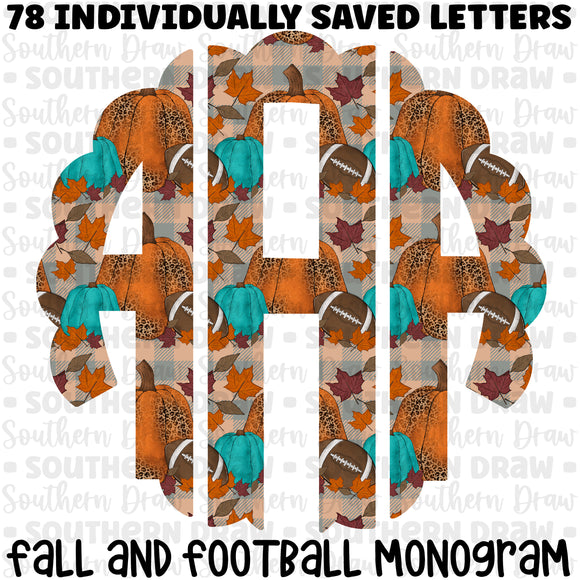 Fall & Football Monogram