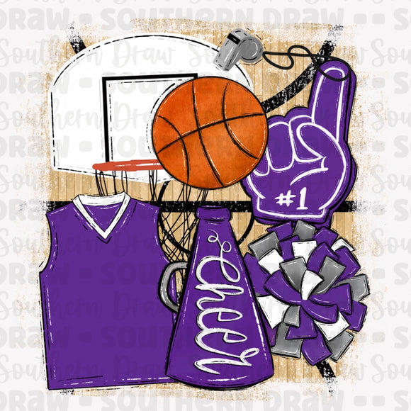 Purple / White - Basketball