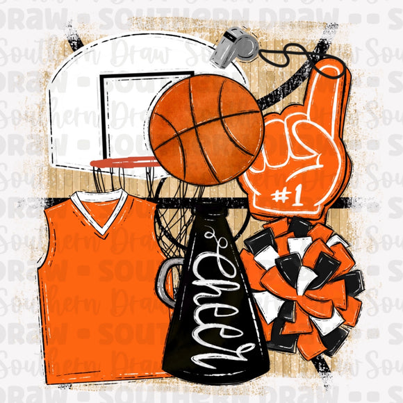 Orange / Black - Basketball
