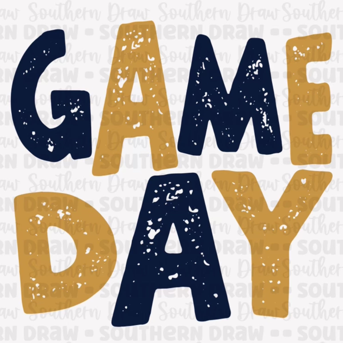 Game Day Navy / Gold Southern Draw Digital Designs