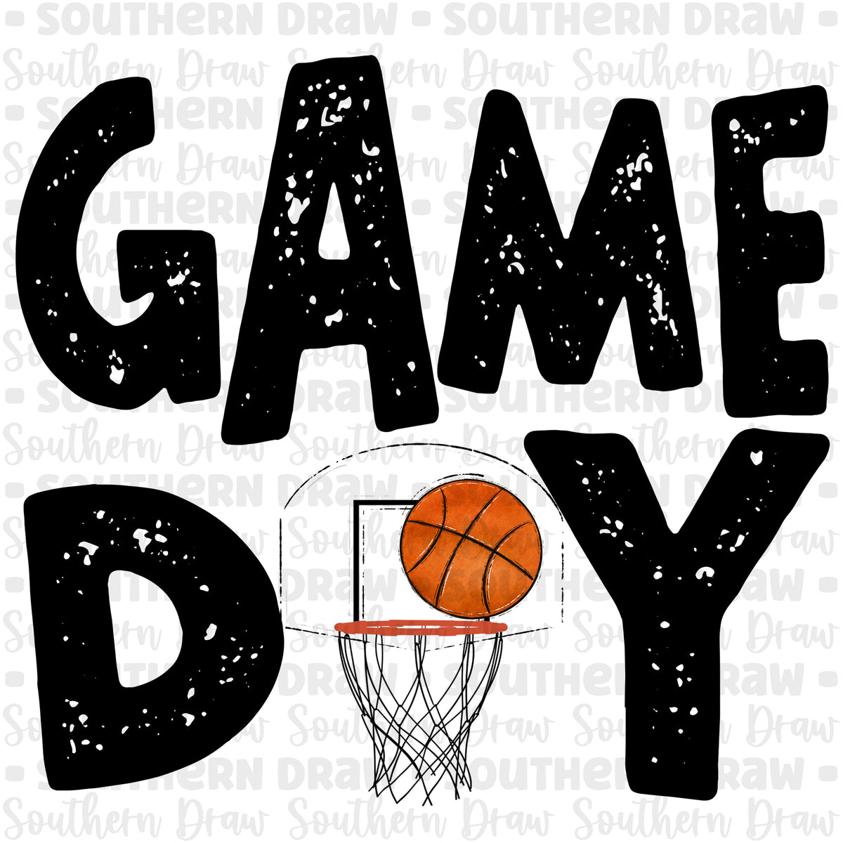 Game Day Basketball Southern Draw Digital Designs