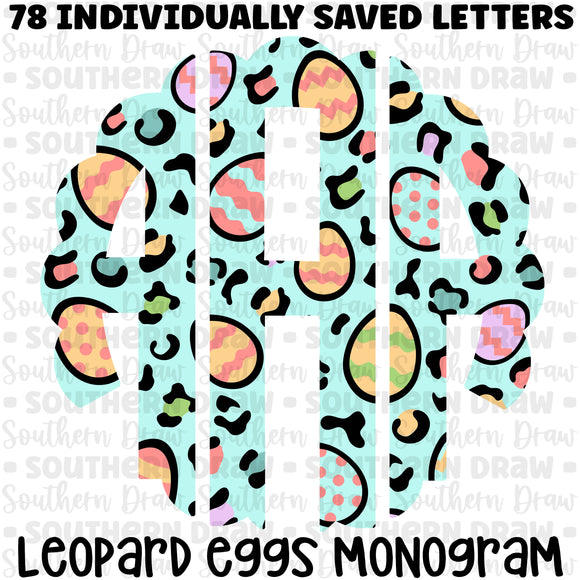 Leopard Eggs Monogram
