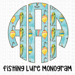 Fishing Lure Monogram