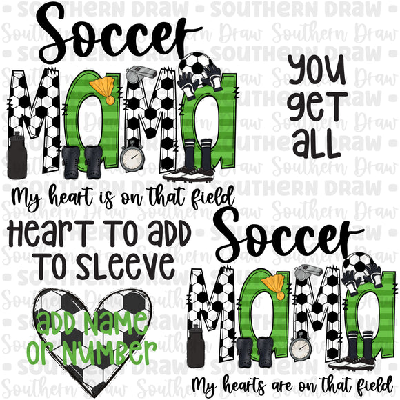 Soccer Mama Heart Bundle