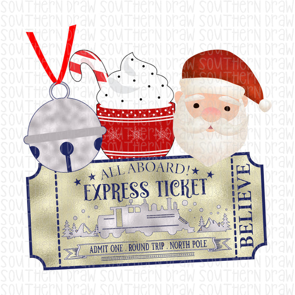 Santa Train Ride Ticket