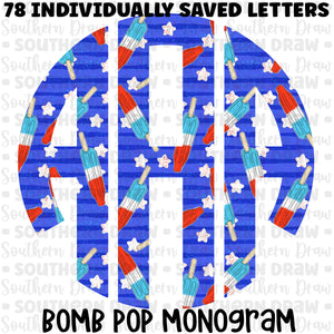 Bomb Pop Monogram