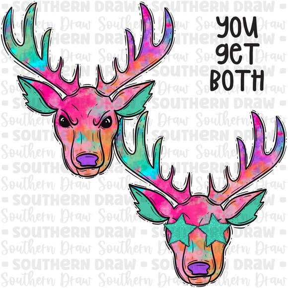 Colorful Mascot Bundle- Elk/ Deer