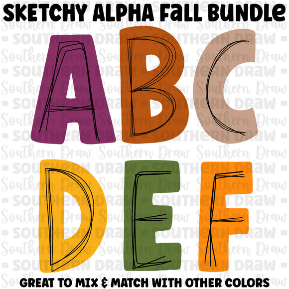 Sketchy Alpha Bundle- Fall