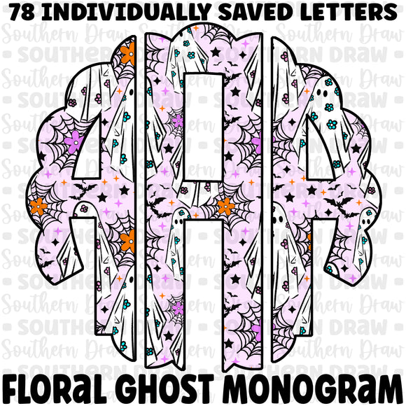 Floral Ghost Monogram