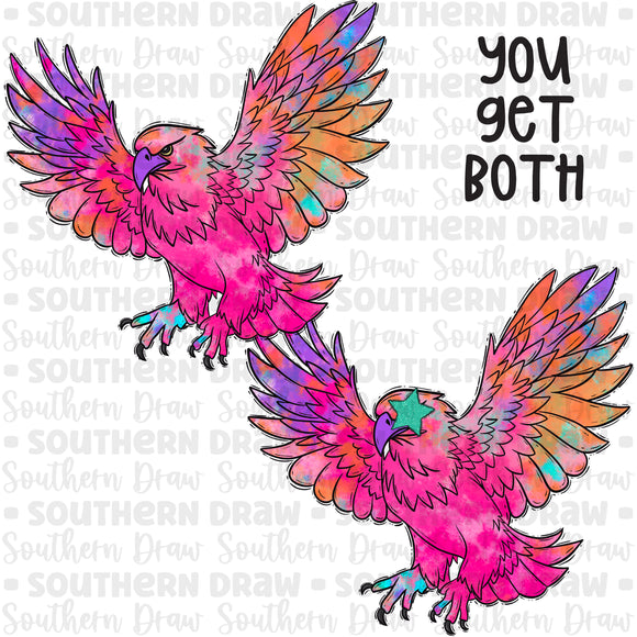 Colorful Mascot Bundle- Hawks/Eagles