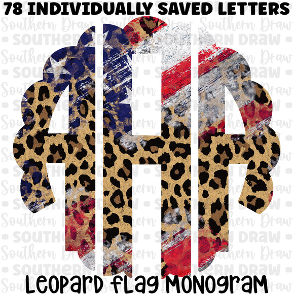 Leopard Flag Monogram