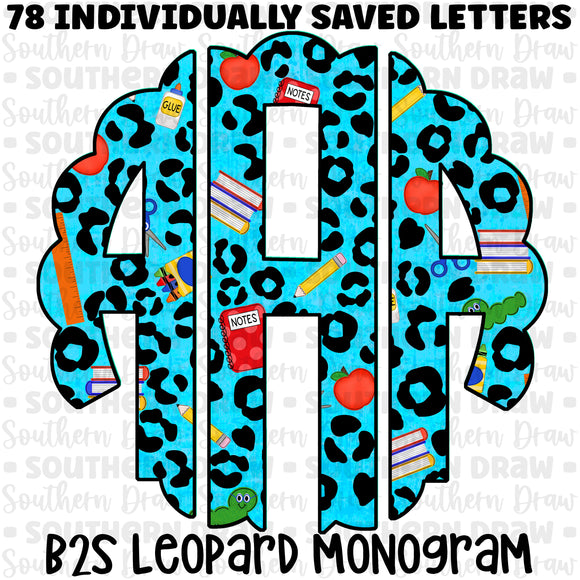 B2S Leopard Monogram