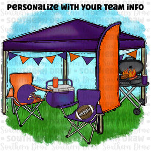 Tailgate- Purple/Orange