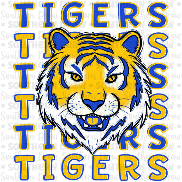 Tigers Repeat- Blue & Gold
