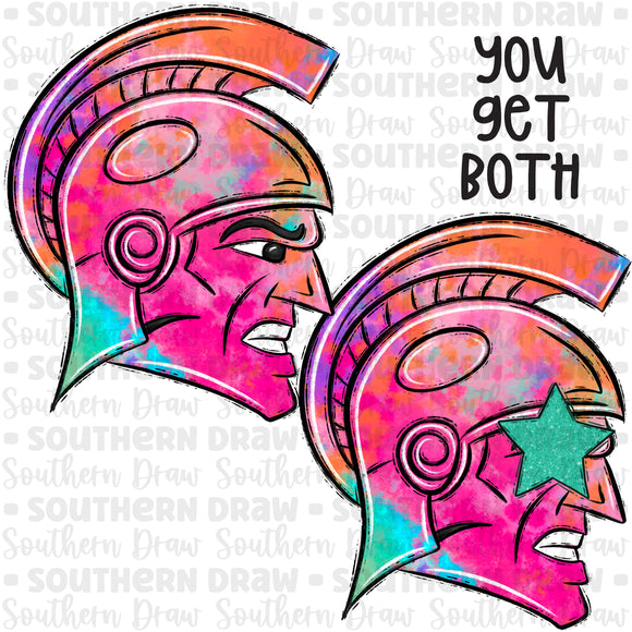 Colorful Mascot Bundle- Trojans