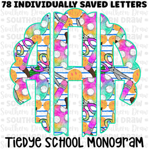 Tiedye School Monogram