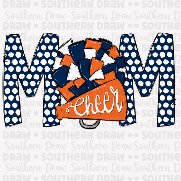 Cheer Mom - Navy / Orange