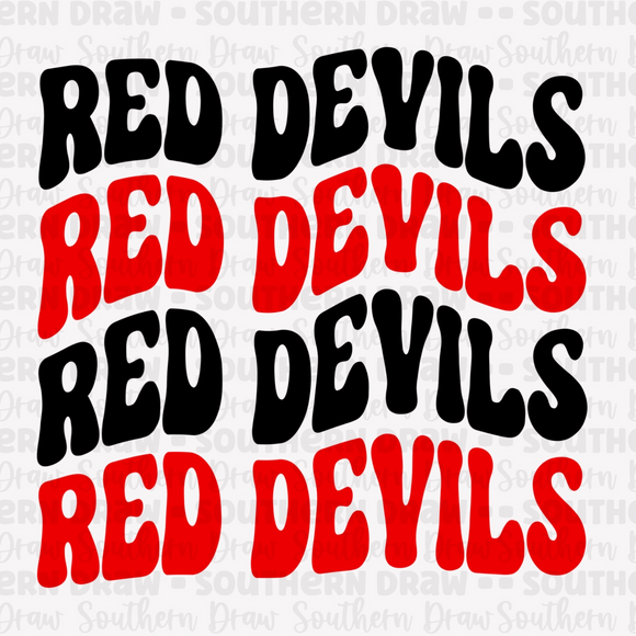 Retro Red Devil  - Red / Black