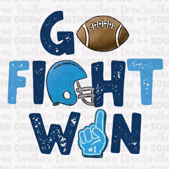 Go Fight Win - Navy / Carolina Blue