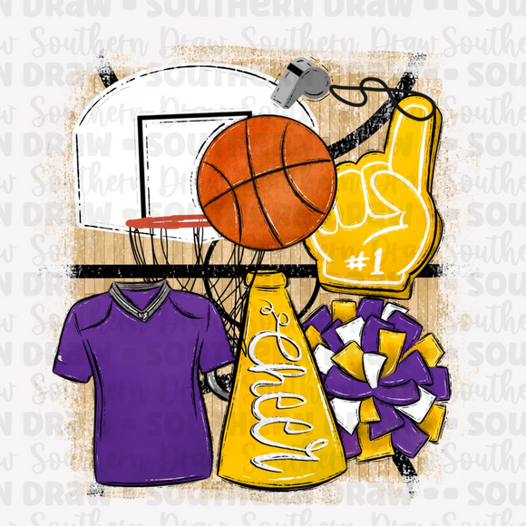 Purple / Yellow - Basketball