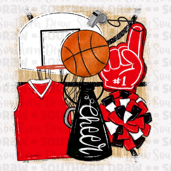 Black / Red - Basketball