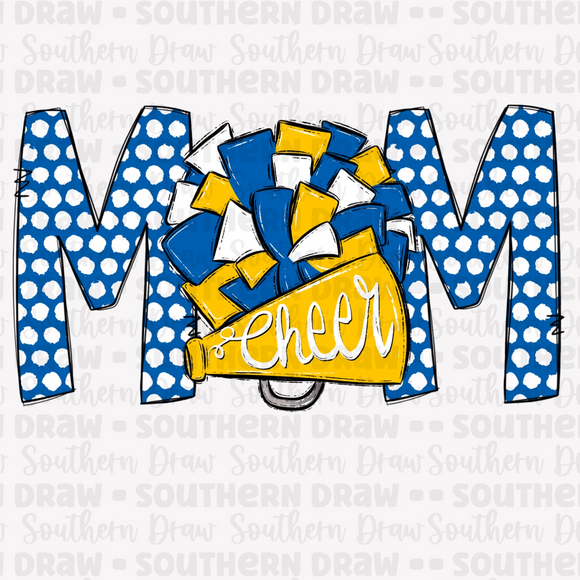 Cheer Mom - Blue / Yellow