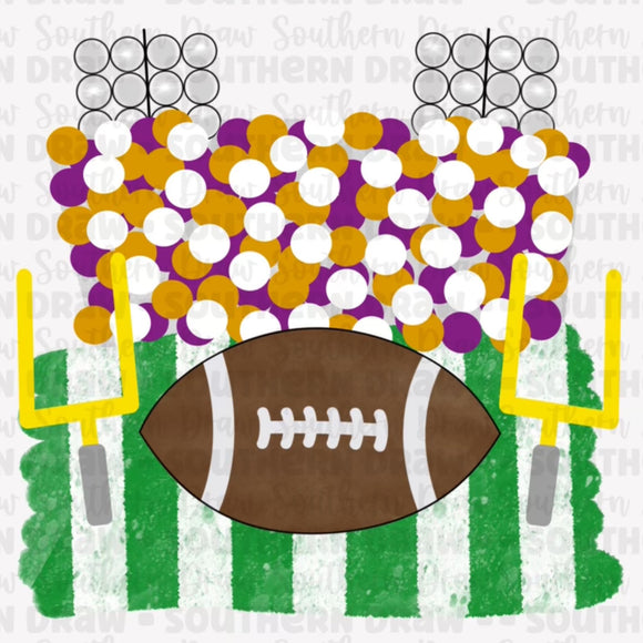 Football Field- Purple Gold