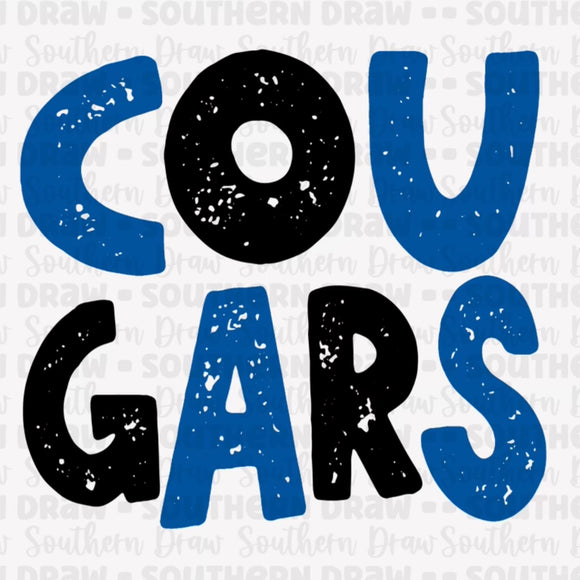Cougars — Black / Blue