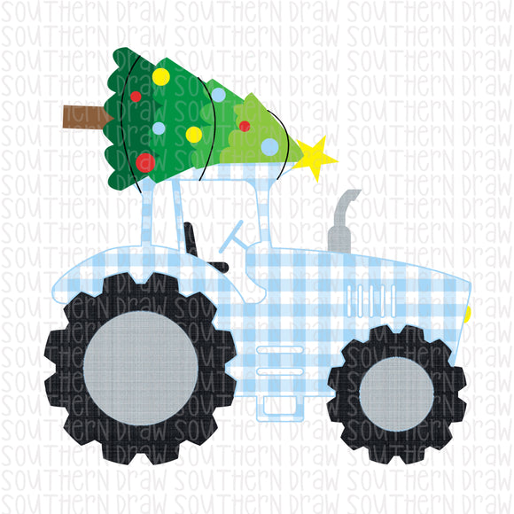 Christmas Tractor Boy