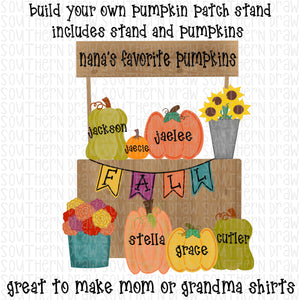Build Your Own Pumpkin Patch Stand