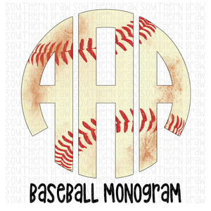 Baseball Monogram