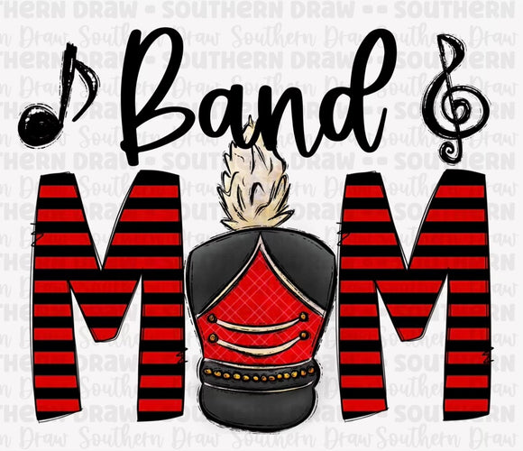 Band Mom - Red / Black
