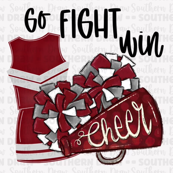 Go Fight Win Cheer - Maroon