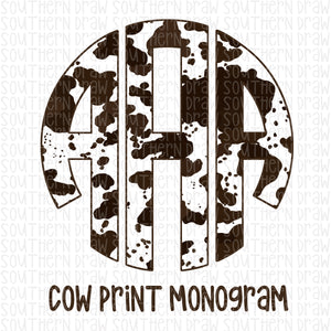 Cow Print Monogram