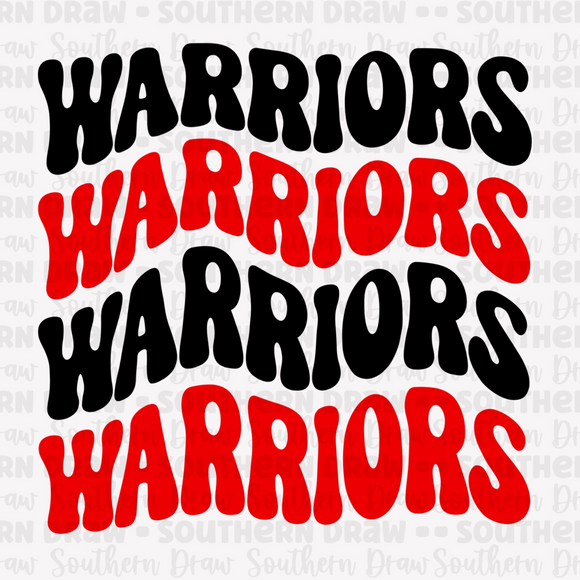 Retro Warriors  - Red / Black