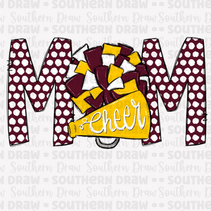 Cheer Mom - Maroon / Gold