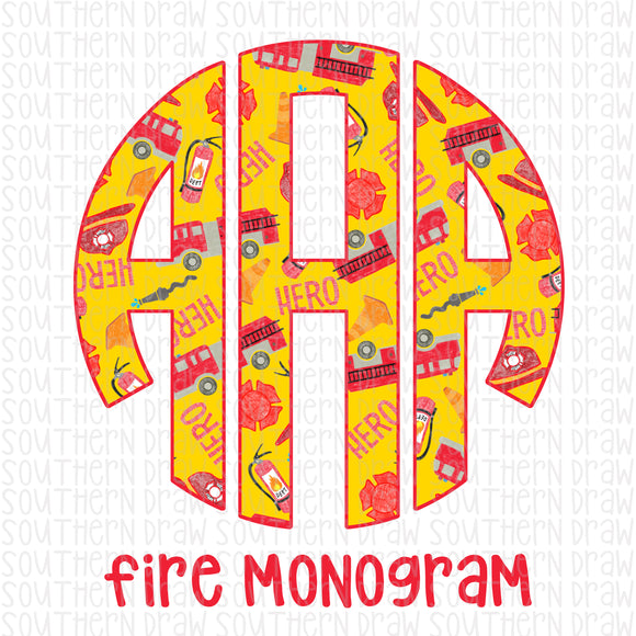 Fire Hero Monogram