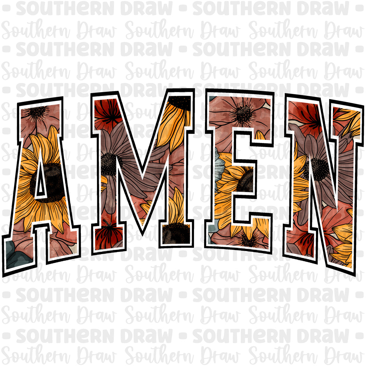 Floral Amen – Southern Draw Digital Designs