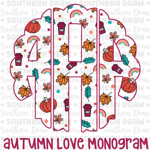 Autumn Love Monogram