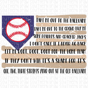 Baseball Song Flag