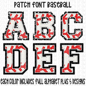 Patch Font Baseball Bundle