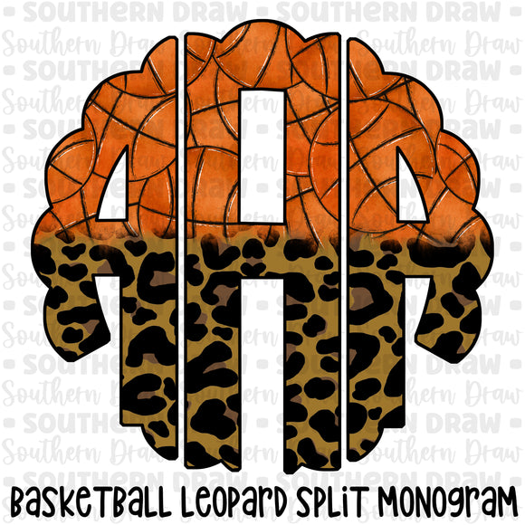 Basketball Leopard Split Monogram