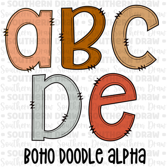 Boho Doodle Alpha