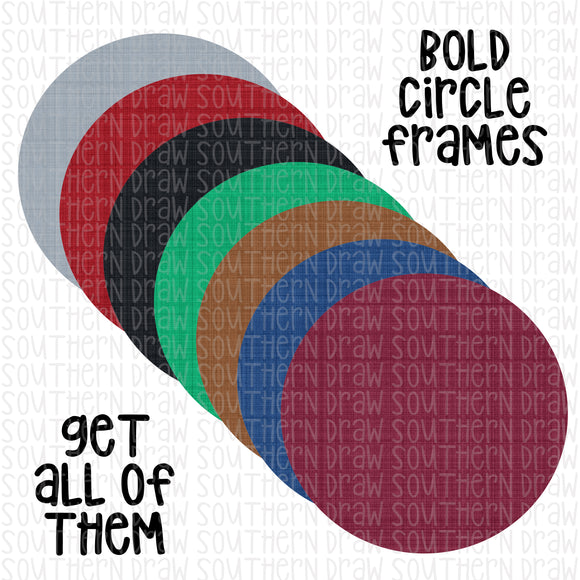 Bold Circle Frames