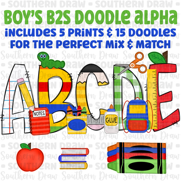 Boy's B2S Doodle Alpha