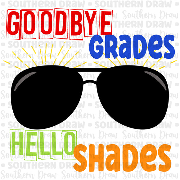 Boy's Goodbye Grades Hello Shades