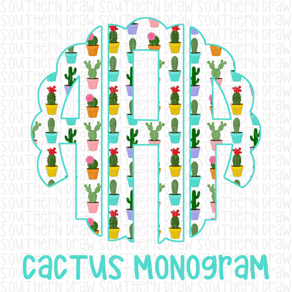 Cactus Monogram