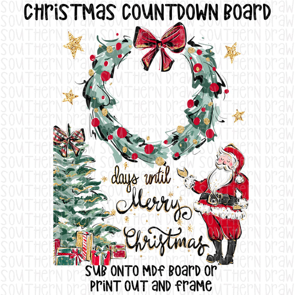 Christmas Countdown Board
