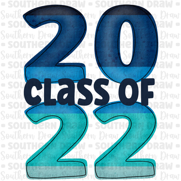 Class of 2022 Blue Ombre