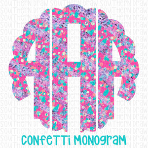 Confetti Monogram